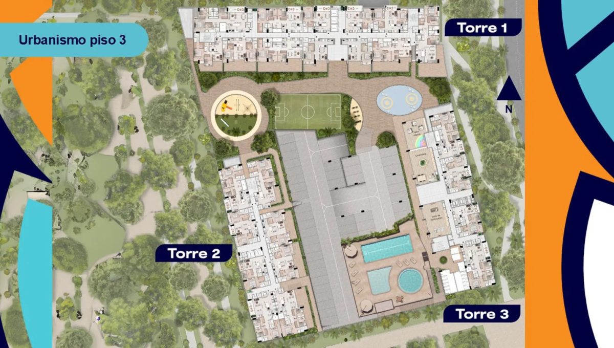 Plano distribucion Torre 1,2 y 3